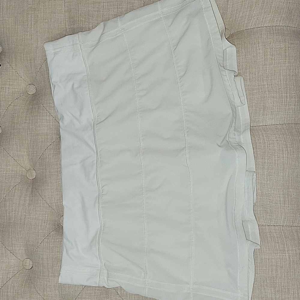 Lululemon skirt Pace Rival Mid-Rise Skirt Lemon Sorbet sz 12 NEW 13"